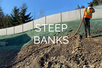 hydroseed steep banks no mowing