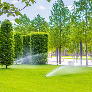 commercial green space irrigation system schedule